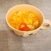 トマトと舞茸のコンソメ卵スープ