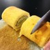 天ぷら粉で作る♡純正黄金ロールケーキ