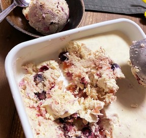 アイスブルーベリー＆ライムチーズケーキのレシピ