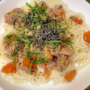 簡単 トマトとサバ缶の和えそうめん レシピ 作り方 By はせけんシェフ クックパッド 簡単おいしいみんなのレシピが360万品