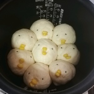 炊飯器で簡単 8 ひよこちぎりパン レシピ 作り方 By ぬうちゃん クックパッド 簡単おいしいみんなのレシピが357万品