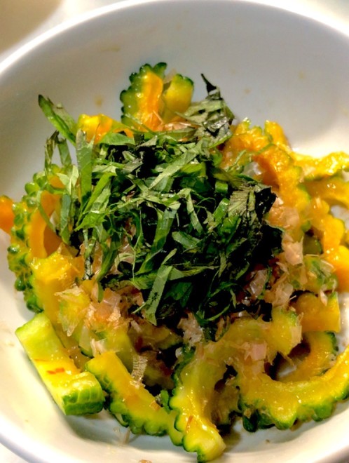 熟したゴーヤで さっぱりおひたし レシピ 作り方 By 野菜ソムリエmiwa クックパッド 簡単おいしいみんなのレシピが375万品