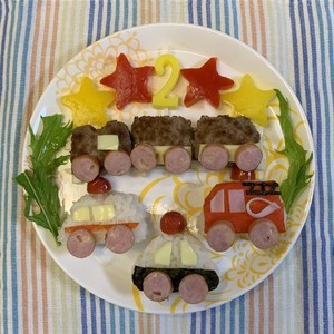 誕生日 幼児食プレート 電車 働く車 レシピ 作り方 By 耕ちゃんママ クックパッド 簡単おいしいみんなのレシピが352万品