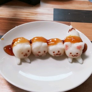 猫のみたらし団子 みたらしにゃんこ レシピ 作り方 By きゃらマキ クックパッド 簡単おいしいみんなのレシピが356万品