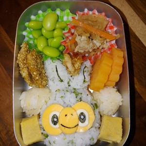 綺麗になれちゃう キャラ弁 サルノリ レシピ 作り方 By Akikoiwsk クックパッド 簡単おいしいみんなのレシピが350万品
