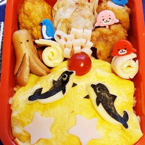 キャラ弁 イルカのお弁当 レシピ 作り方 By ゆうとママぁ クックパッド 簡単おいしいみんなのレシピが350万品