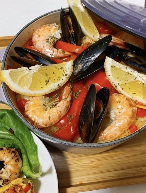 簡単シーフードパエリア＠ルクルーゼ