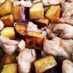 鶏とサツマイモの照りマヨ炒め