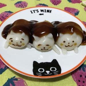猫のみたらし団子 みたらしにゃんこ レシピ 作り方 By きゃらマキ クックパッド 簡単おいしいみんなのレシピが355万品
