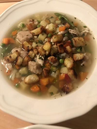 メキシカンチキンヌードルスープのレシピ