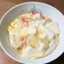 簡単♪ふんわり卵とカニカマで豆腐の煮込み