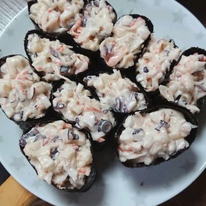 かっぱさんのサラダ軍艦 レシピ 作り方 By ベビーグース クックパッド 簡単おいしいみんなのレシピが353万品