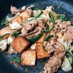厚揚げと豚肉と野菜の味噌炒め