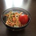 簡単サラダ。きゅうりと人参のツナマヨ和え
