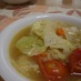 キャベツとミニトマトのスープ