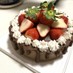 苺いっぱいチョコムースケーキ