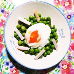 サイゼリヤ風青豆とベーコンの温たまサラダ レシピ 作り方 By らむ ママ クックパッド 簡単おいしいみんなのレシピが351万品