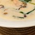 牡蠣とほうれん草の豆乳クリームスープ