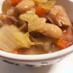 白いんげん豆と白菜とベーコンのスープ