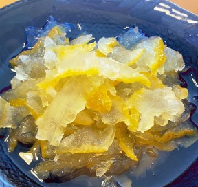 柑橘類の皮の砂糖漬けのレシピ