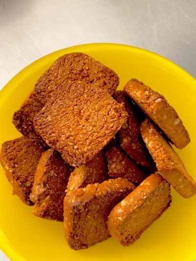 オートミールピーナッツバタークッキーのレシピ