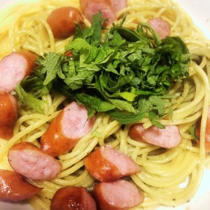 バジルと大葉とベーコンのパスタ レシピ 作り方 By チャリティ クックパッド 簡単おいしいみんなのレシピが357万品