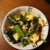 小松菜とツナのおかか卵炒め