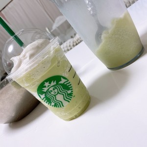 材料5つ スタバ風抹茶フラペチーノ レシピ 作り方 By Norinoribear クックパッド