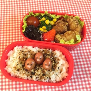 簡単ポケモンキャラ弁 ダグトリオ レシピ 作り方 By いっちいicchi クックパッド