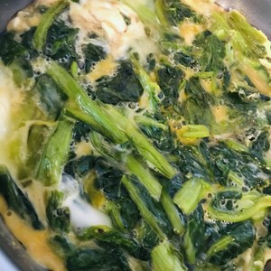 冬菜の卵とじ 他の菜っ葉でもok レシピ 作り方 By Sukoreco クックパッド 簡単おいしいみんなのレシピが366万品
