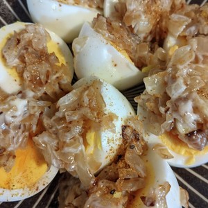 ゆで卵の美味しい食べ方 オニオンマヨ レシピ 作り方 By Snow Love クックパッド 簡単おいしいみんなのレシピが354万品