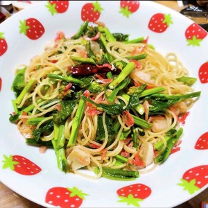 菜の花としらすのパスタ和風ペペロンチーノ レシピ 作り方 By ノンノ簡単レシピ クックパッド 簡単おいしいみんなのレシピが354万品