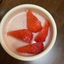ミキサーで簡単！濃厚苺ヨーグルトババロア