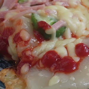 フライパンで超簡単 美味しい おもちピザ レシピ 作り方 By 千春 クックパッド 簡単おいしいみんなのレシピが355万品