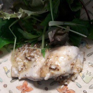 黒鯛のムニエル ガーリック マスタードで レシピ 作り方 By ゆるっとmascle クックパッド 簡単おいしいみんなのレシピが356万品