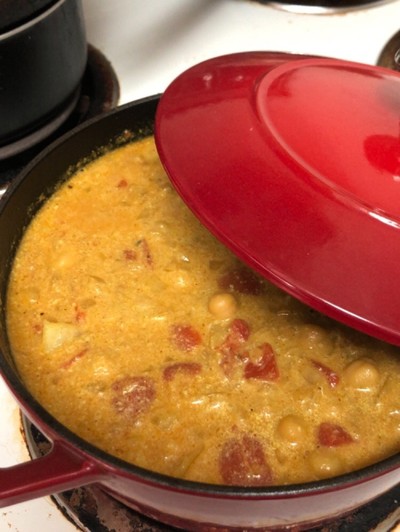 クリーミーひよこ豆のココナッツカレーのレシピ