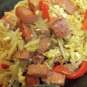スパム入りキャベツともやしの卵炒め レシピ 作り方 By えれぼん クックパッド 簡単おいしいみんなのレシピが354万品