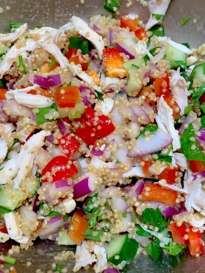 インドのキヌアサラダのレシピ