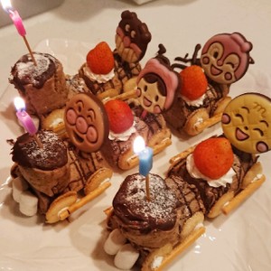 アンパンマン列車ケーキ レシピ 作り方 By はとポ クックパッド 簡単おいしいみんなのレシピが357万品
