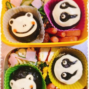 キャラ弁 カエルとおたまじゃくし レシピ 作り方 By プールアニック クックパッド 簡単おいしいみんなのレシピが367万品