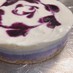 三層のブルーベリーレアチーズケーキ