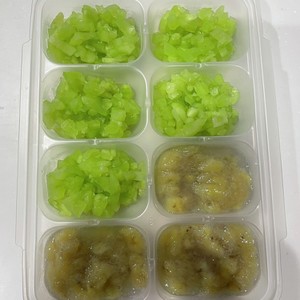 離乳食 中期 レンジできゅうり レシピ 作り方 By Fuu Mama クックパッド 簡単おいしいみんなのレシピが360万品