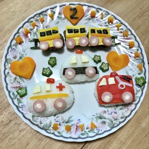 誕生日 幼児食プレート 電車 働く車 のつくれぽ クックパッド 簡単おいしいみんなのレシピが360万品