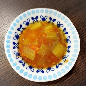離乳食中期 3分でトマトとなすの煮物 レシピ 作り方 By りひ ママ クックパッド 簡単おいしいみんなのレシピが366万品