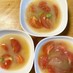 トマトと枝豆の冷たい☆さっぱり味噌スープ