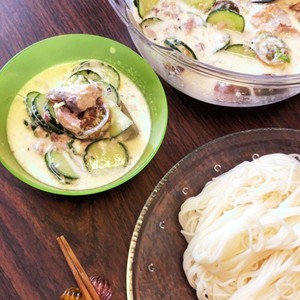 夏 鯖缶のコクうま素麺 レシピ 作り方 By もこもこぱちん クックパッド 簡単おいしいみんなのレシピが360万品