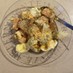 厚揚げ豆腐とゆで卵のチーズサラダ