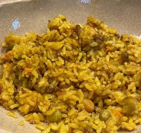 レンズ豆とライスのピラフのレシピ