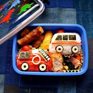 男の子弁当 パトカー 救急車 消防車 レシピ 作り方 By Ascafe クックパッド 簡単おいしいみんなのレシピが360万品