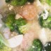 えびとブロッコリーのうま塩豆腐